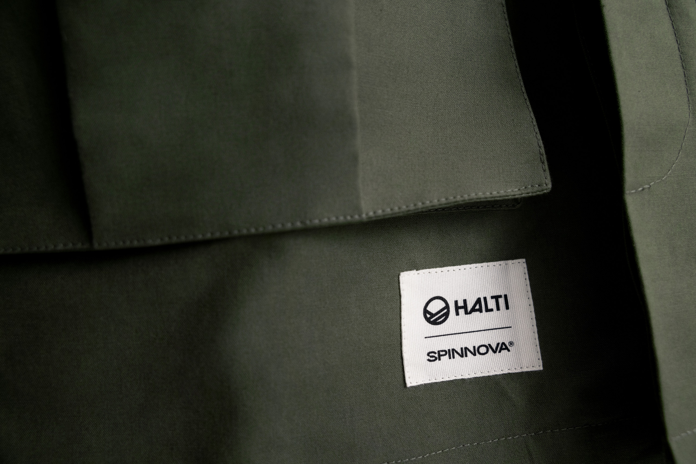 Spinnova Halti Cyclus parka jacket detail